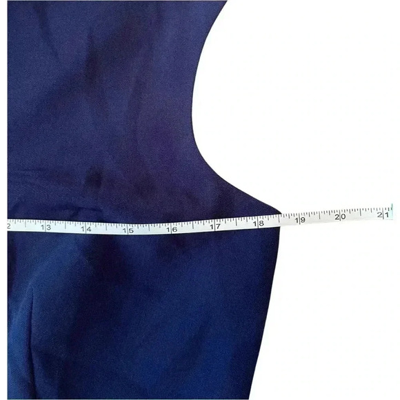 Kasper Navy Classic Sheath Charlotte Dress Size 10 NWT - Picture 7 of 12